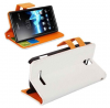 Sony Xperia E dual Δερμάτινη Stand θήκη Πορτοφόλι Λευκό (OEM) Sony Xperia E dual Δερμάτινη Stand θήκη Πορτοφόλι Λευκό (OEM)