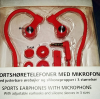 Hands-free Bluetooth Sport Wireless Headset with Microphone - Red (OEM)