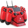   4Gamers Dual Charge 'N' Stand Red PS4