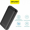 Awei P6K Power Bank 20000mAh με 2 Θύρες USB-A Μαύρο Awei P6K Power Bank 20000mAh με 2 Θύρες USB-A Μαύρο