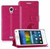 Huawei Ascend Y360 - Leather Wallet Case Magenta (OEM) Huawei Ascend Y360 - Leather Wallet Case Magenta (OEM)