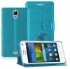 Huawei Ascend Y360 - Leather Wallet Case Turquoise (OEM) Huawei Ascend Y360 - Leather Wallet Case Turquoise (OEM)