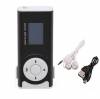 Mini USB Clip LCD Screen MP3 Music Player Support 16GB Micro SD Black (oem)