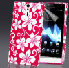 Βυσσινί Θήκη Σιλικόνης με λουλούδια για το Sony Xperia S Lt26i Βυσσινί Θήκη Σιλικόνης με λουλούδια για το Sony Xperia S Lt26i