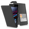 Sony Xperia Z1 Leather Flip Case Black OEM