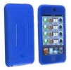 Silicone Case Cover with entrance for belt for Apple iPod Touch 2G 3G - Blue (OEM)