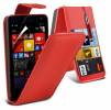 Microsoft Lumia 535 - Leather Flip Case Red (OEM)