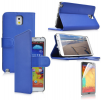Samsung Galaxy Note 3 N9000  Leather Stand Wallet Case Blue SGN3N9000LSWCBLU OEM