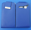 Leather Flip Case for Alcatel One Touch S'Pop OT 4030d Dark Blue (OEM)