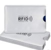 Anti-Theft RFID Protection Sleeve for Credit Cards - 9 x 6.2 cm - 1 Piece - Silver