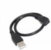 USB A male - USB micro B female cable 20 cm. (OEM)