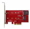 2Port M2 SATA (NGFF) B+M Key SSD to PCI-E 4X4 Lane Adapter Card (OEM) 2Port M2 SATA (NGFF) B+M Key SSD to PCI-E 4X4 Lane Adapter Card (OEM)