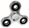 BLCR Three-Spinner Fidget Toy Aluminium Alloy 3 Minute EDC Hand Spinner for Autism and ADHD Silver/Black