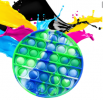 Pop It Παιχνίδι  ΑντιΣτρες - Bubble νερομπογιες χρωματισμος στρογγυλο (oem)(bulk)