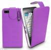 Leather Flip Case for BlackBerry Z10 Purple OEM