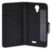 Wallet Case Book For Doogee Leo DG280 Black (Ancus)