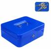KS-200A Mini Portable Steel Metal Cash Box Blue (oem)