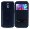 Samsung Galaxy S5 G900 - S-View Flip Θήκη Με Πίσω Καπάκι Μπαταρίας - Σκούρο Μπλέ (OEM)