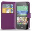 Leather Wallet/Case for HTC Desire 320 Purple (OEM)