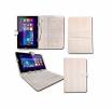 Universal Leather Case with Keyboard for Tablet 10.1 inch White