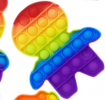 Pop It Παιχνίδι  ΑντιΣτρες - Bubble ουρανιο τοξο χρωματισμος Ανθρωπακι (oem)(bulk)