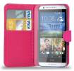 Leather Wallet Stand/Case for HTC Desire 620 Magenta (OEM)