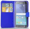 Samsung Galaxy J5 2016 J510FN - Leather Wallet Case With Silicone Back Cover Blue OEM