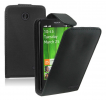Nokia X / X Plus - Leather Flip Case Black (OEM)