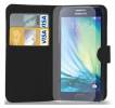 Samsung Galaxy A5 A500F - Leather Wallet Case Black (OEM)