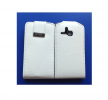 Δερμάτινη θήκη Flip για Alcatel One Touch M΄POP (OT5020D) Λευκό (OEM)