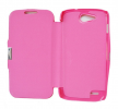 ZTE Blade Q Maxi - Magnetic Leather Case With Hard Back Cover Pink (OEM)