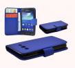Samsung Galaxy Express 2 G3815 - Leather Wallet Blue (OEM)