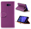 Sony Xperia M2 D2303 - Leather Wallet Stand Case Purple (OEM)