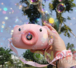Giant Bubble Cute Cartoon Pig Camera Baby Bubble Machine Outdoor Automatic Maker (oem)