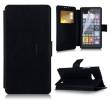 Nokia Lumia 730/735 Leather Flip Stand Wallet  Case Black (OEM)