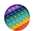 Pop It Παιχνίδι  ΑντιΣτρες - Bubble ουρανιο-τοξο στρογγυλο (oem)(bulk)