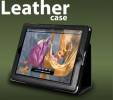 Μαύρη στυλάτη δερμάτινη θήκη για το iPad II / new iPad/ iPad 4