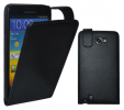 Samsung Galaxy Note i9220 N7000 Δερμάτινη θήκη Flip Μαύρη (OEM)