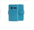 Leather Wallet/Case for Alcatel One Touch Pop C1 Light Blue (OEM)