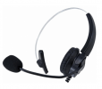 Wired Earphone Noozy Black - Silver RJ9 with microphone for desktop phones 24008