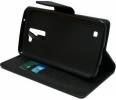 Leather Wallet Case With Silicone Back Cover for LG K8 Black (OEM) Leather Wallet Case With Silicone Back Cover for LG K8 Black (OEM)