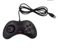 Wired Controller Gamepad for Sega Saturn - Black