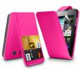 Huawei Ascend Y300 Leather Case Flip Magenta OEM