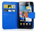 Samsung Galaxy s II i9100 / Plus i9105 Leather Wallet Case Dark Blue OEM Samsung Galaxy s II i9100 / Plus i9105 Leather Wallet Case Dark Blue OEM