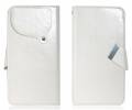 Leather Wallet/Case for Alcatel One Touch Pop D5 (5038D) White (OEM)