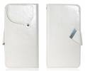 Leather Wallet/Case for Alcatel One Touch Pop D5 (5038D) White (OEM)