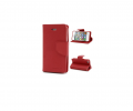 iPhone 5 Leather Flip Case - Red OEM