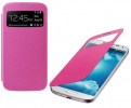 Samsung Galaxy S4 mini i9190 S-View Flip Case With Battery Back Cover - Pink OEM