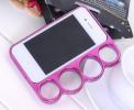 iPhone 4/4S Knuckle Case - Magenta (OEM)