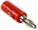Banana Plug male with hole Red BC-002 5412810160273